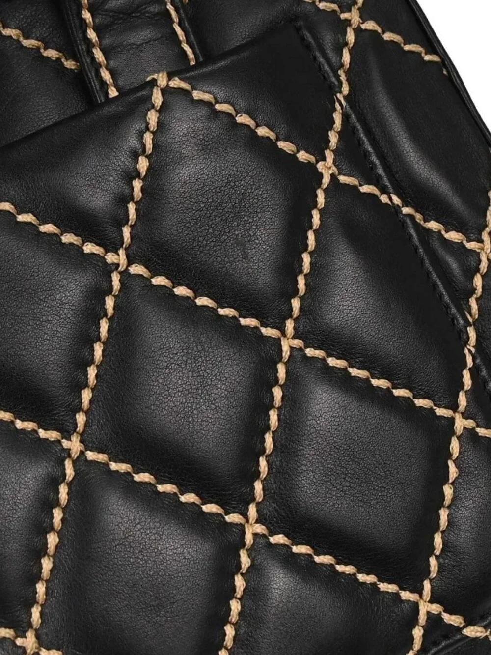 Chanel Black Calfskin Wild Stitch Handbag 188844